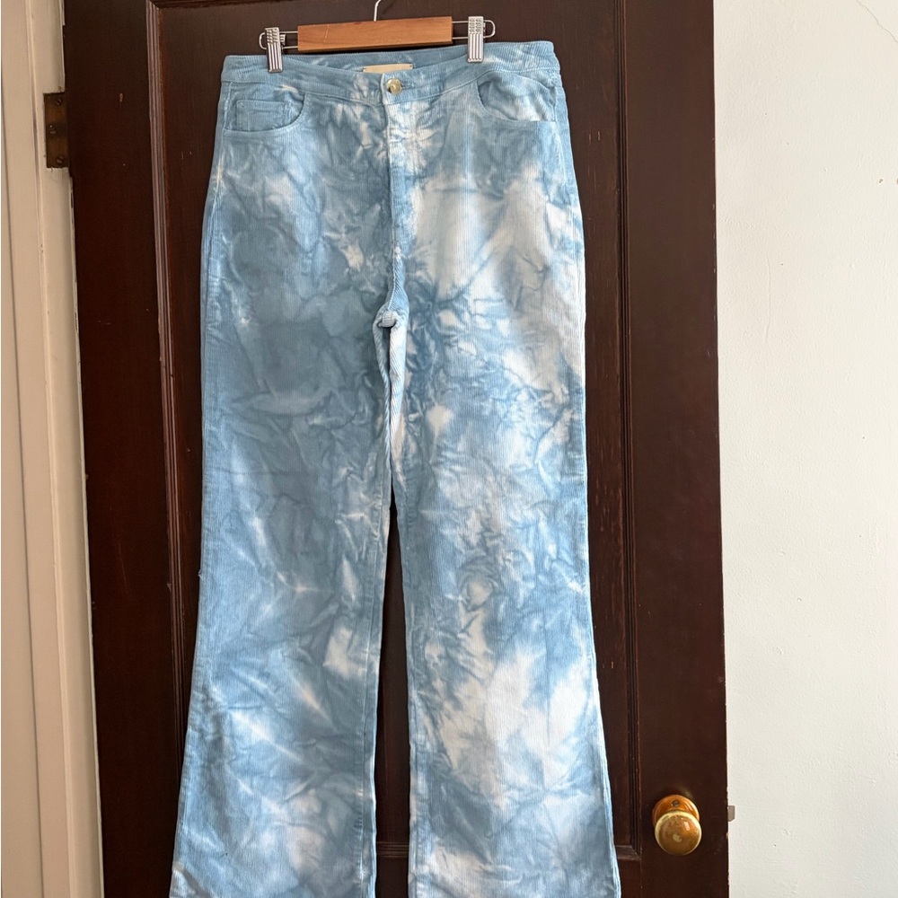 Paloma Wool Light Blue Tie-Dye Corduroys